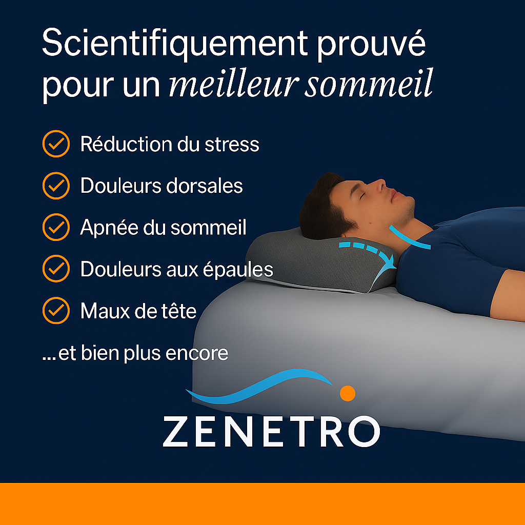 L'Oreiller Zenetro™ – Dormez aligné, réveillez-vous libéré